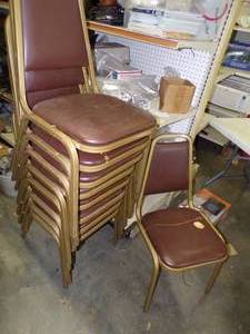 9 Banquet Chairs