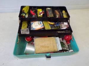 Vintage Tackle Box with Tackle