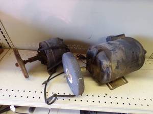 Pair of Electric Motors with Grinding Wheels