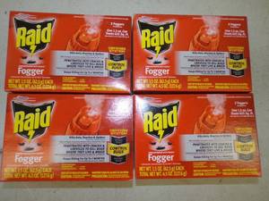 4 Boxes of Raid Fogger Unopened
