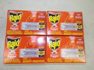 4 Boxes of Raid Fogger Unopened
