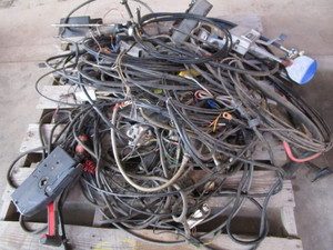 Pallet with control boxes, wiring h...