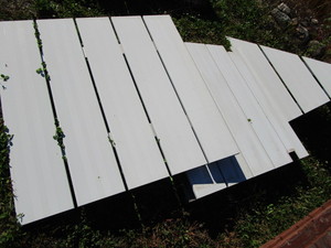 White aluminum 4ft x 4ft panels for...