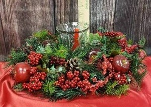 Table Candle Wreaths, Tree Candy Dishes, Door Hangers