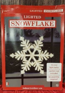 3  Indoor or Outdoor Lighted Snow Flakes