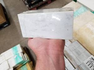 Lot of ( 685 ) Jeffrey Court Carrara Natural Honed Marble Tile 3x6