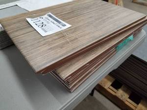 Lot of ( 10 ) Wood Grain Flooring 13x19-12 Brown