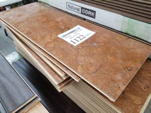 Lot of ( 114 ) Cork Flooring  12x11x35 Dark
