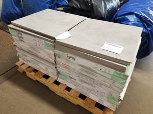 Lot of ( 92 ) Concrete Tile 12x24 Silver