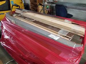 Lot of ( 1074 lin.ft. ) Wavy Hardwood Flooring Medium Brown