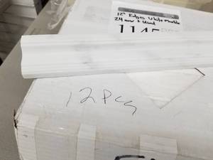 Lot of ( 24 ) Marble Edges 12 White