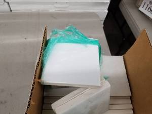 Lot of ( 338 ) Court Tile 4x4 White