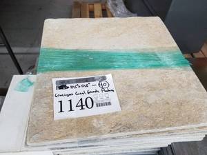 Lot of ( 40 ) Graniogres Casal Grande Pachina Tile 17-12x17-12 Tan