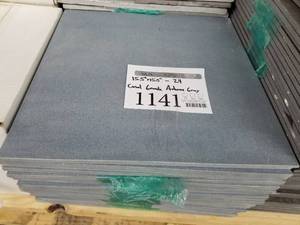 Lot of ( 24 ) Casal Grande Adana Tile 15-12x15-12 Grey