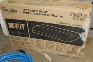 lot 499 image: Whirpool Economy Plus Range Hood 30 (in original box)