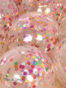 lot 32 image: 10pcs Decorative Confetti Balloon