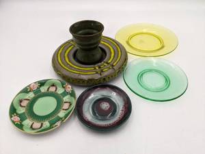 Vintage Artistic Ceramic and Glass Pieces-6 Pieces