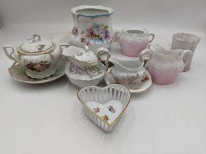 12 Piece Stunning Bouquet of Vintage China