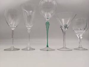Elegant Vintage Stemware-5 Pieces