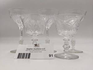 Vintage Cut Crystal 4 Piece Set