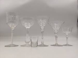 6 Piece Crystal Wine Glass Collection