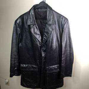 Vintage Mens Lined Leather BlazeMens Size Large