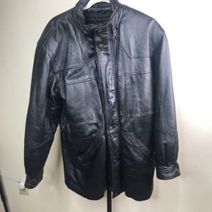 Vintage Charles Klein Leather Coat- Mens Size Small