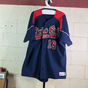 Chester Bird Post 523 Baseball Jersey-Mens Size Extra Large