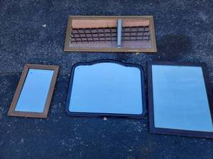 Collection of 4 Vintage and Antique Mirrors