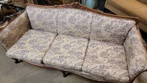Vintage Paisley Print Couch