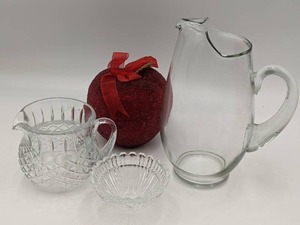 Elegant Vintage 4 Piece Cut Crystal and Glass Collection