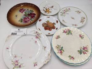 Fruits and Flowers-7 Piece Vintage China Collection