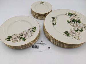 Gorgeous 21 Piece Vintage Fine Arts China Set- Service for 7