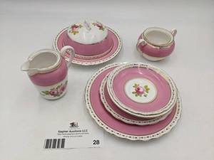 Vintage Antique New Chelsea Staff Fine Bone China Tea Set