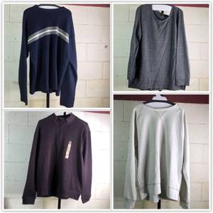 5 Piece Mens Sweater Collection (L,XL,XXXL) Paradise Collection Aeropostale Good Threads Cherokee