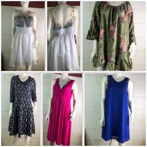 5 Piece Womens Elegant DressTop Collection (L,XXL) Grace Karen Ya Terra & Sky Lane Bryant Old Navy