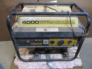 lot 4 image: Champion 4000 Watt Generator