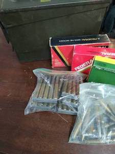 lot 124 image: Collection OF Assorted Ammo With 7.62 Ammo Box