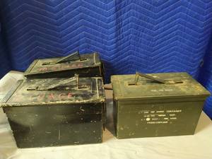 lot 179 image: Three Ammo Boxes