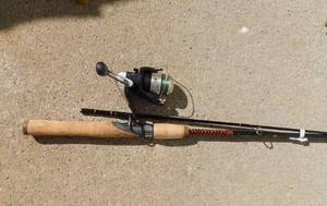 Lot of 3 Fishing Pole Rod and Reels