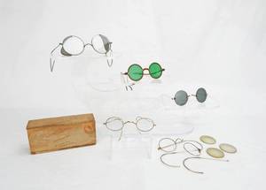 Lot of Vintage and Antique Glasses and Sunglasses and Parts