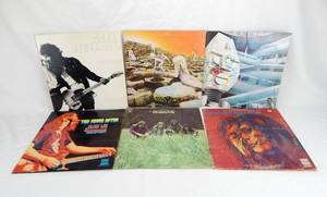 Lot of 6 Vintage Vinyl Rock Records