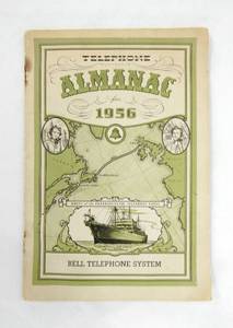 Vintage Telephone Almanac for 1956 Bell Telephone System