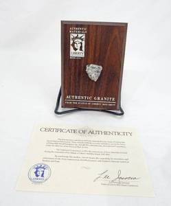Vintage 1980s Authentic Granite From The Statue of Liberty - Ellis Island National Monument