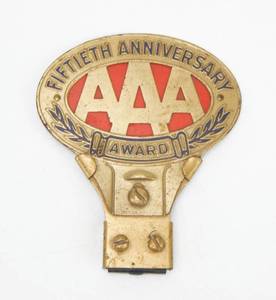 Vintage 1952 AAA Fiftieth Anniversary Award