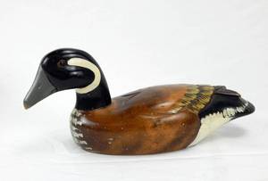 Set of 2 Vintage Wooden Ducks