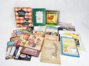 Large Lot of Vintage Cookbooks from 1960s to 1990s including Better homes and Gardens and Hershey