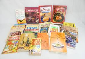 Large Lot of Cookbooks from 1970s to 1990s including Diabetic Cookbooks