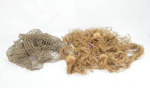 Lot of 2 Vintage Fishing Nets