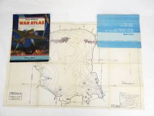 Rand McNally War Atlas 1942, Mille Lacs Lake Map 1957 and The Look of Our Land Book 1970